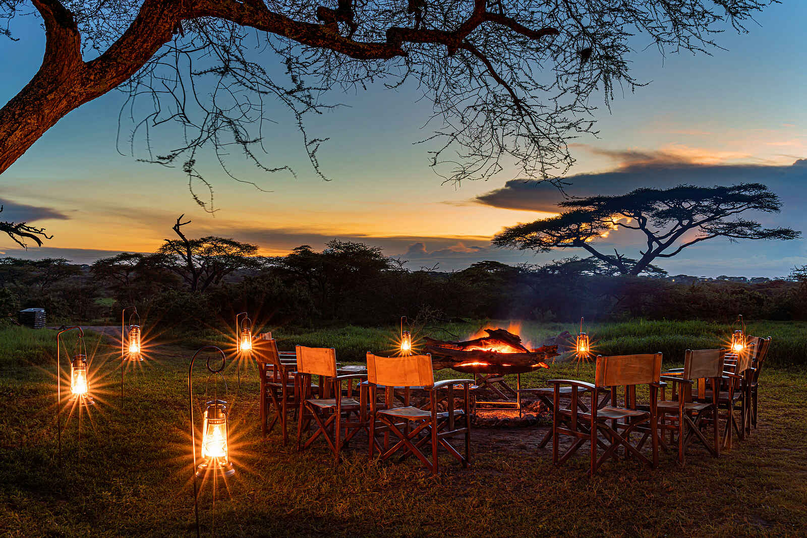 Lemala Mara Tented Camp: Sonnenuntergang Lemala Mara Tented Camp: Sonnenuntergang