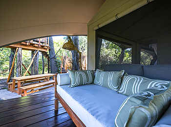 Maxa Camp: Die Veranda Maxa Camp: Die Veranda