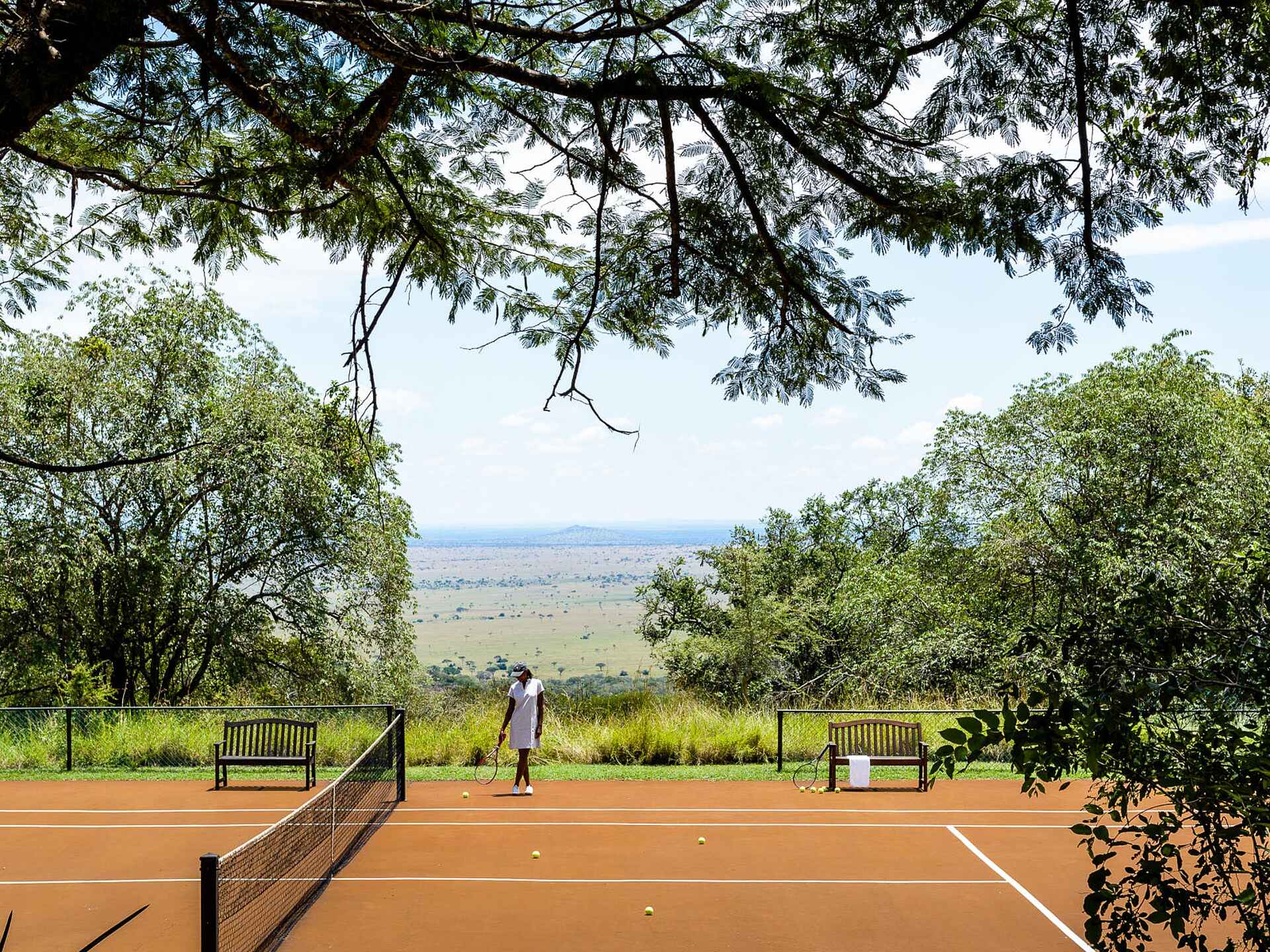 Singita Sasakwa: Tennisplatz