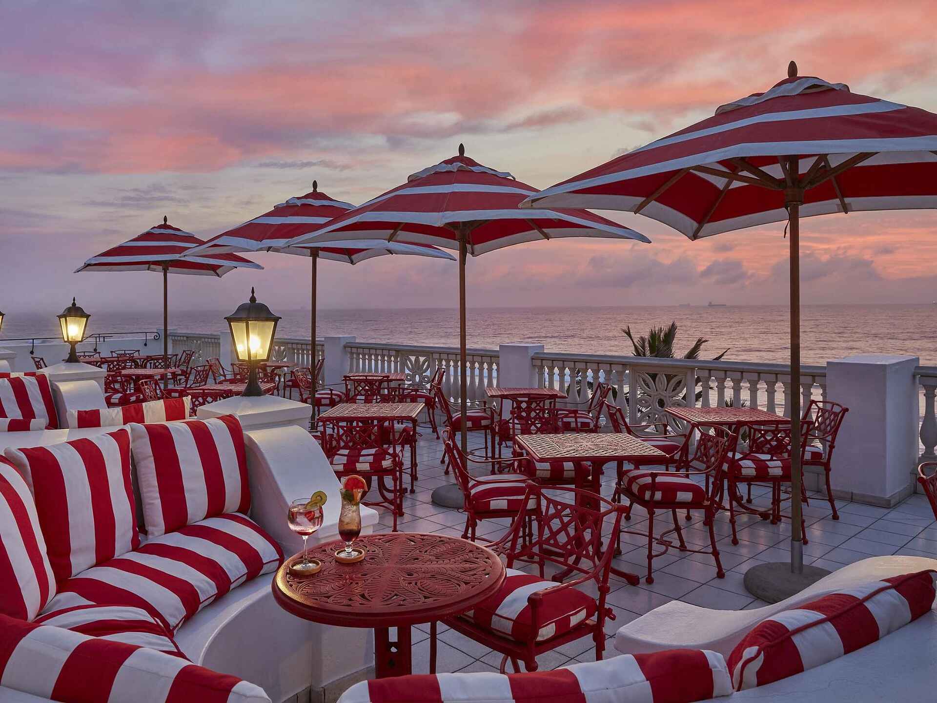 The Oyster Box: Auf der Terrasse