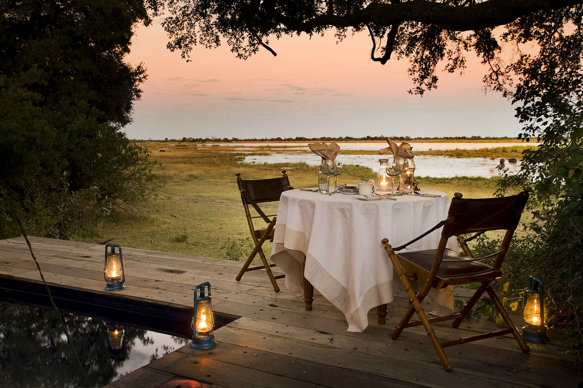 Zarafa Camp: Privates Dinner am Plunge Pool