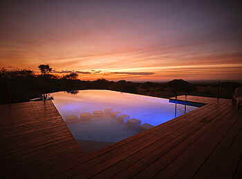 Elephant Gorge Camp: Swimmingpool bei Nacht