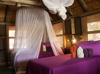 Epupa Falls Lodge: Zwei Einzelbetten mit Moskitonetzen