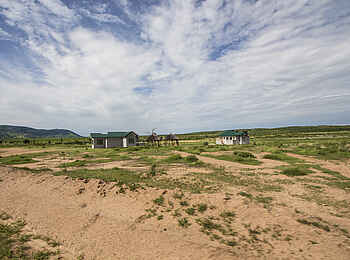 Kwihala Camp: Kleine Häuser