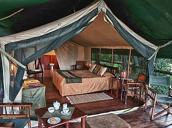 Little Governors' Camp: Blick ins Zelt Little Governors' Camp: Blick ins Zelt