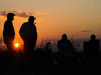 Mukambi Busanga Plains Camp: Abendlicht Mukambi Busanga Plains Camp: Abendlicht