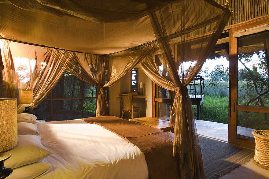 Sandibe Okavango Safari Lodge: Viel Platz Sandibe Okavango Safari Lodge: Viel Platz