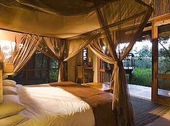 Sandibe Okavango Safari Lodge: Viel Platz Sandibe Okavango Safari Lodge: Viel Platz