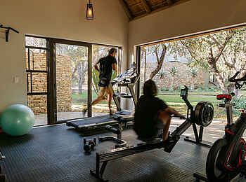 Simbavati Camp George: Das Fitnessstudio Simbavati Camp George: Das Fitnessstudio