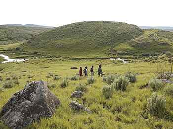 The Highlands Camp: Zu Fuss im Krater