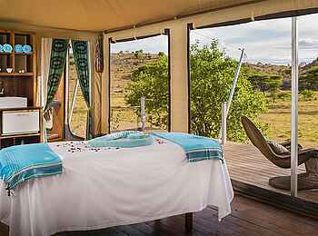 Mahali Mzuri: Spa mit Ausblick