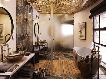 MalaMala Sable Camp: Gästebad mit Badewanne