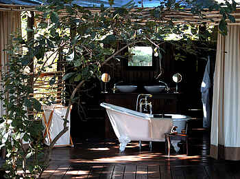 Chiawa Camp: Bad im Superior-Gästezelt