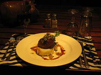 Kafunta River Lodge: Filetsteak