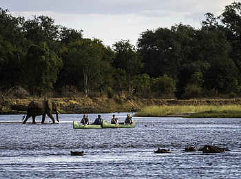 Ruckomechi Camp: Im Kanu auf dem Sambesi Ruckomechi Camp: Im Kanu auf dem Sambesi
