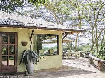 Hatari Lodge: Eingang zum Gemeinschaftshaus