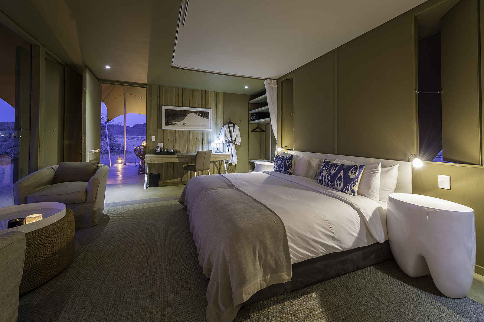 Hoanib Skeleton Coast Camp: Zeltinterieur Hoanib Skeleton Coast Camp: Zeltinterieur