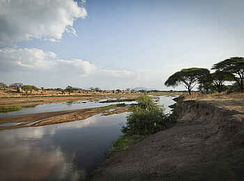 Kigelia Camp: Flusslandschaft Kigelia Camp: Flusslandschaft