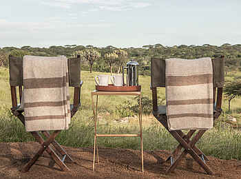 Legendary Mila Tented Camp: Ausblick von der Terrasse