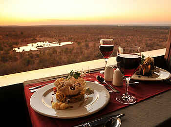 Victoria Falls Safari Lodge: Dinner for two