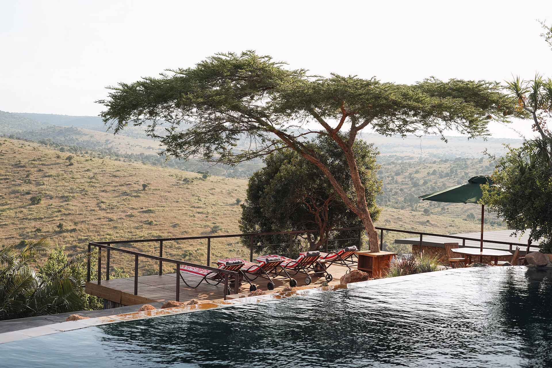 Borana Lodge: Der Pool mit Aussicht