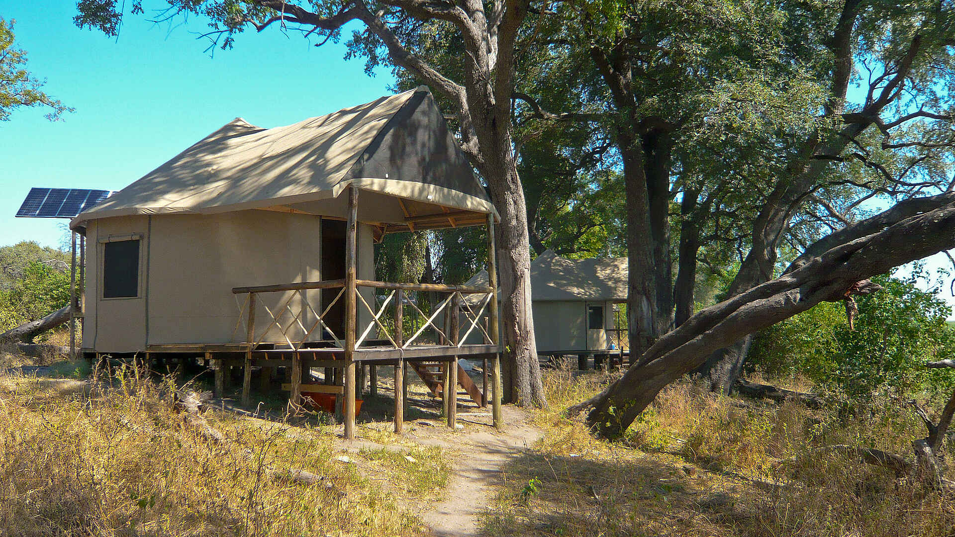 Camp Linyanti, Chobe National Park, Footsteps in Africa, Linyanti-Sümpfe, Gästezelt, Rondavel, Afrikarma, Afrikarma Safaris, Afrikarma Safaris - Wildnis. Hautnah., Afrikarma.de