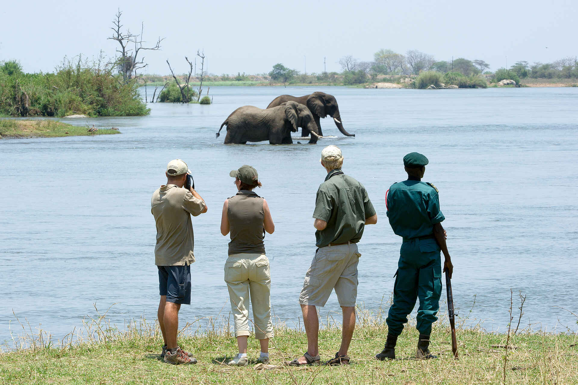 Mkulumadzi Lodge: Ausblick während einer Walking Safari