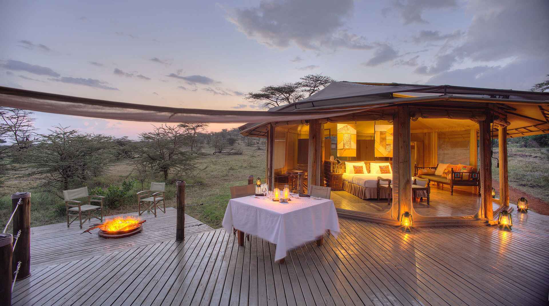 Saruni Leopard Hill: Terrasse