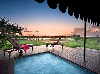 Jack's Camp: Blick vom privaten Pool Deck