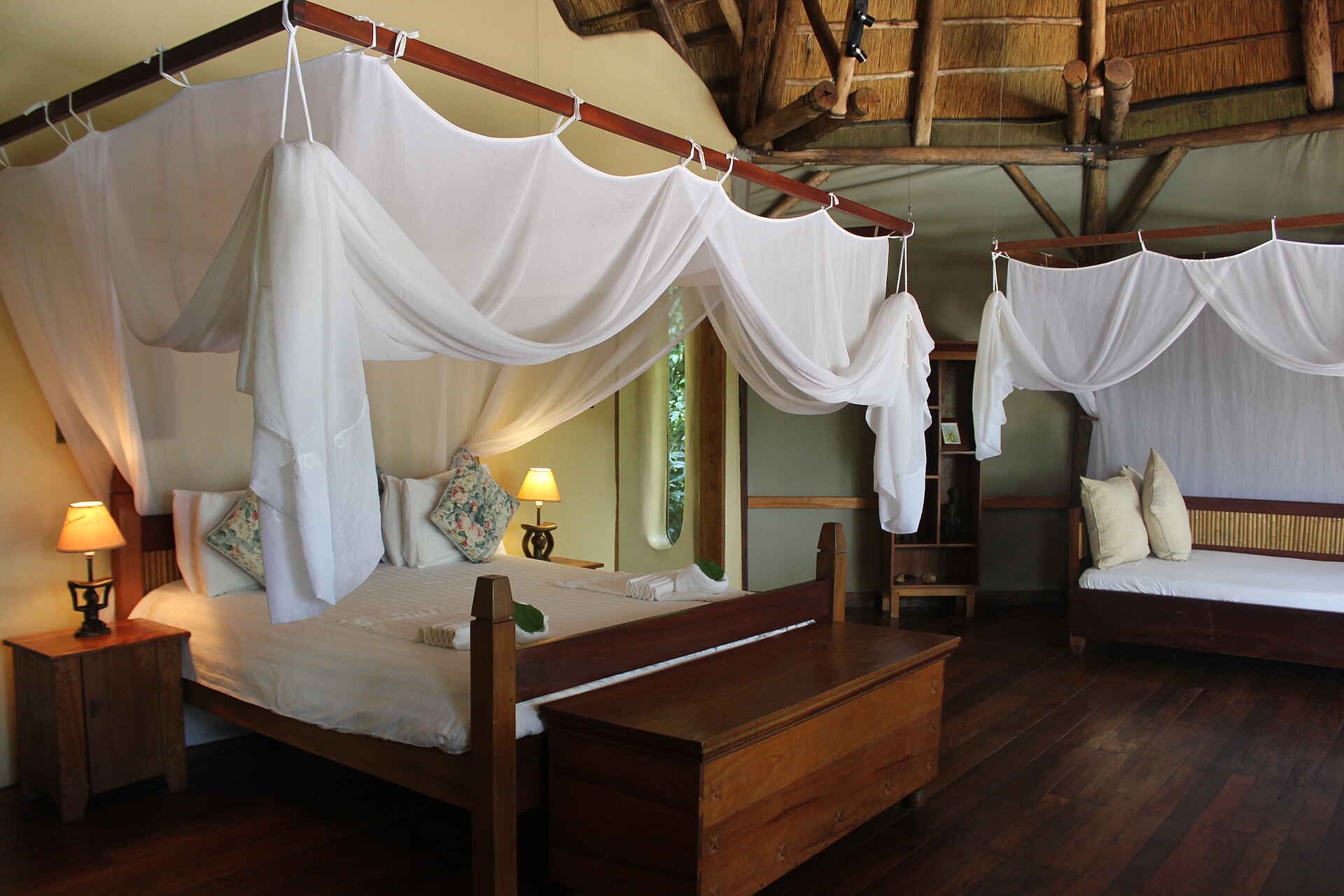 Wildwaters Lodge: Gästezimmer Doppelbett