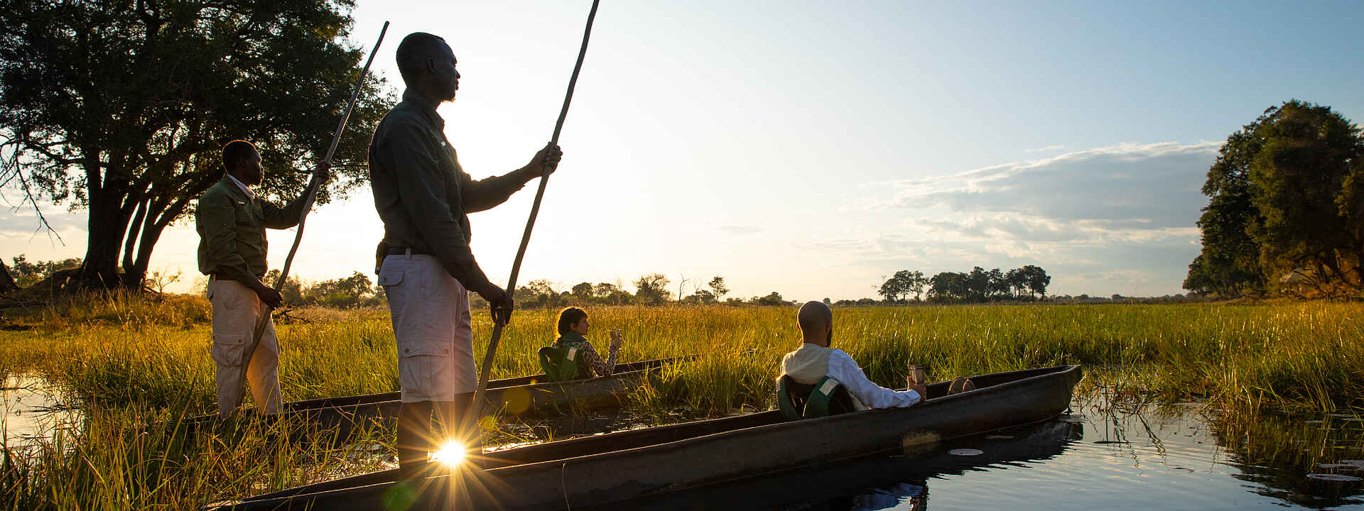 Duba Explorers Camp: Fahrt mit dem Mokoro