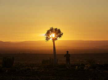 Fish River Lodge: Sonnenuntergang in der Wüste