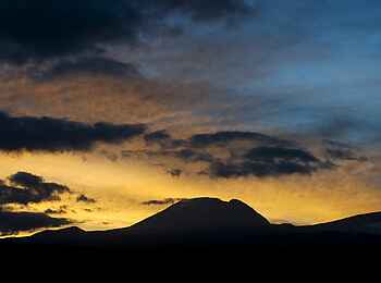 Kambi ya Tembo Camp: Sonnenaufgang am Kilimanjaro