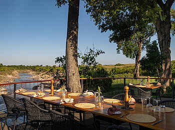 Rekero Camp: Blick zum Fluß