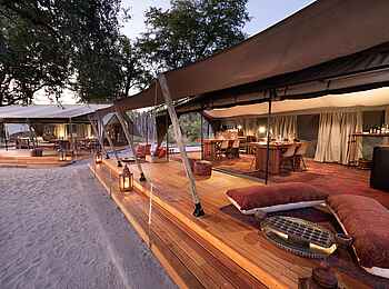 Selinda Explorers Camp: Die Terrasse