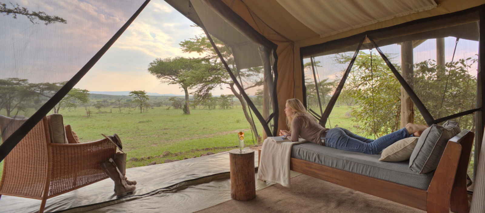 Naboisho Camp: Zelt mit Aussicht Naboisho Camp: Zelt mit Aussicht