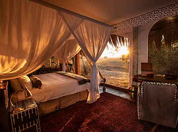 Selinda Camp: Ausblick aus dem Schlafzimmer