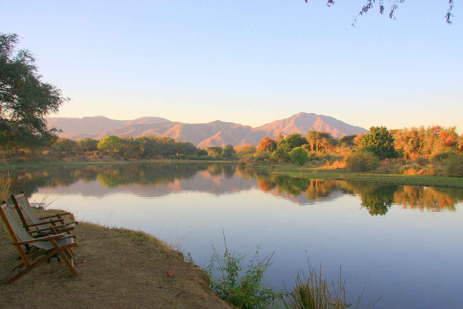 Chongwe River Camp: Flusslandschaft Chongwe River Camp: Flusslandschaft