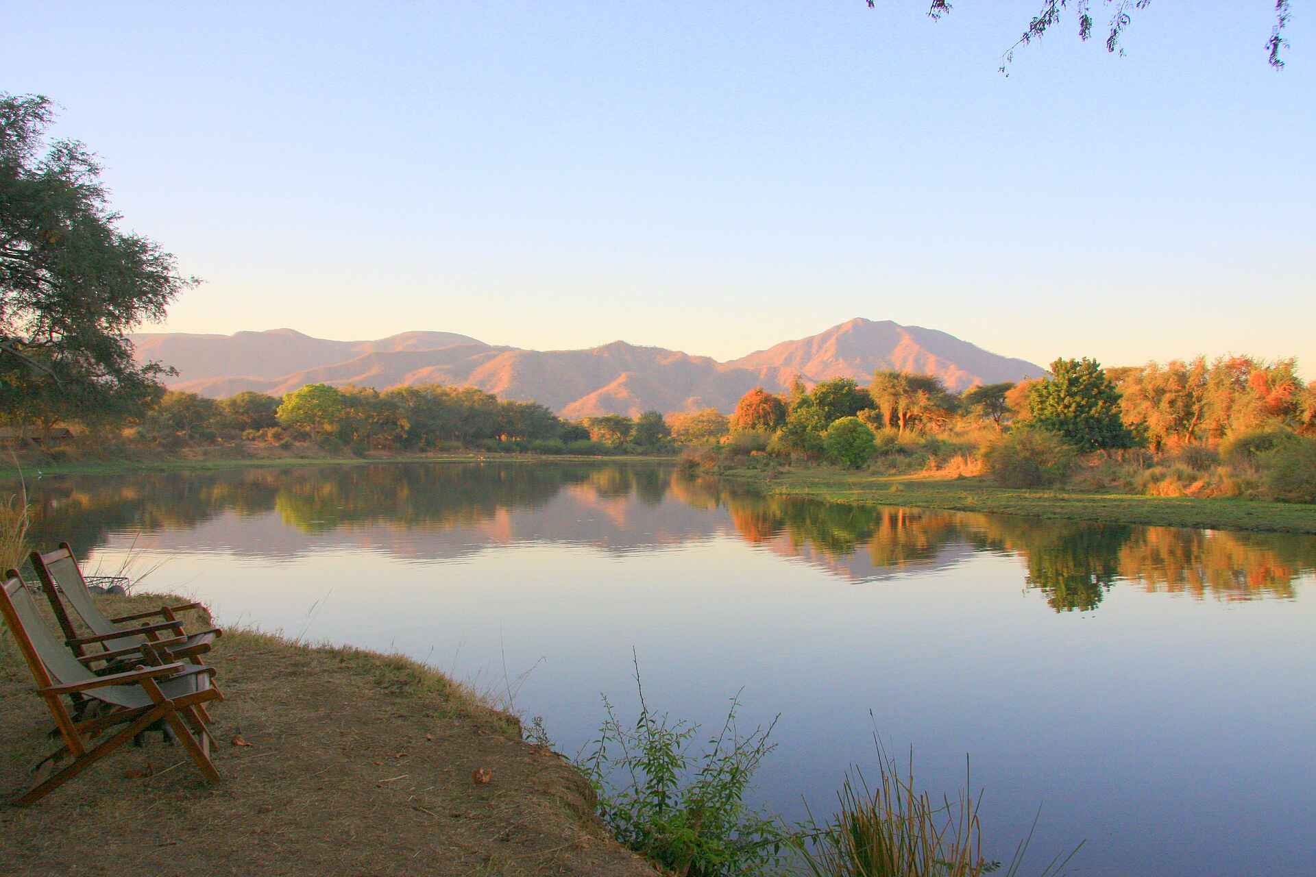 Chongwe River Camp: Flusslandschaft