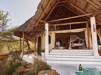 Sasaab Camp: Ein Gästebungalow Sasaab Camp: Ein Gästebungalow