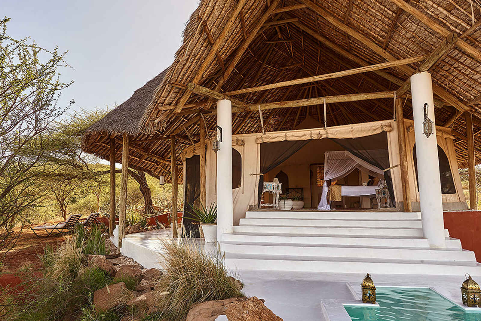 Sasaab Camp: Ein Gästebungalow Sasaab Camp: Ein Gästebungalow