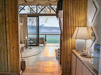 Shawa Luangwa Camp: Premium Room Blick hinaus
