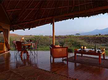 Tortilis Camp: Private House Aussicht Tortilis Camp: Private House Aussicht