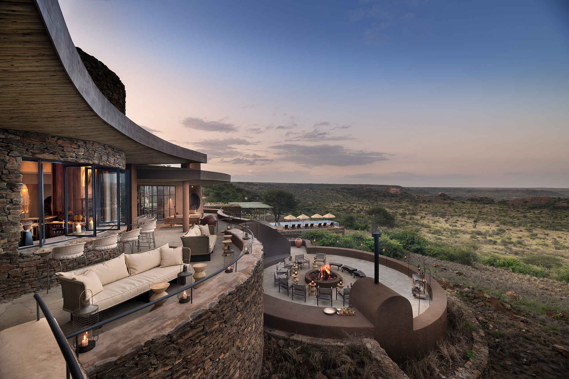 andBeyond Suyian Lodge: Die Aussicht von der Bar