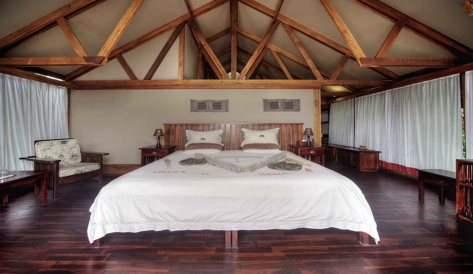 Lebala Camp: Doppelbett Lebala Camp: Doppelbett