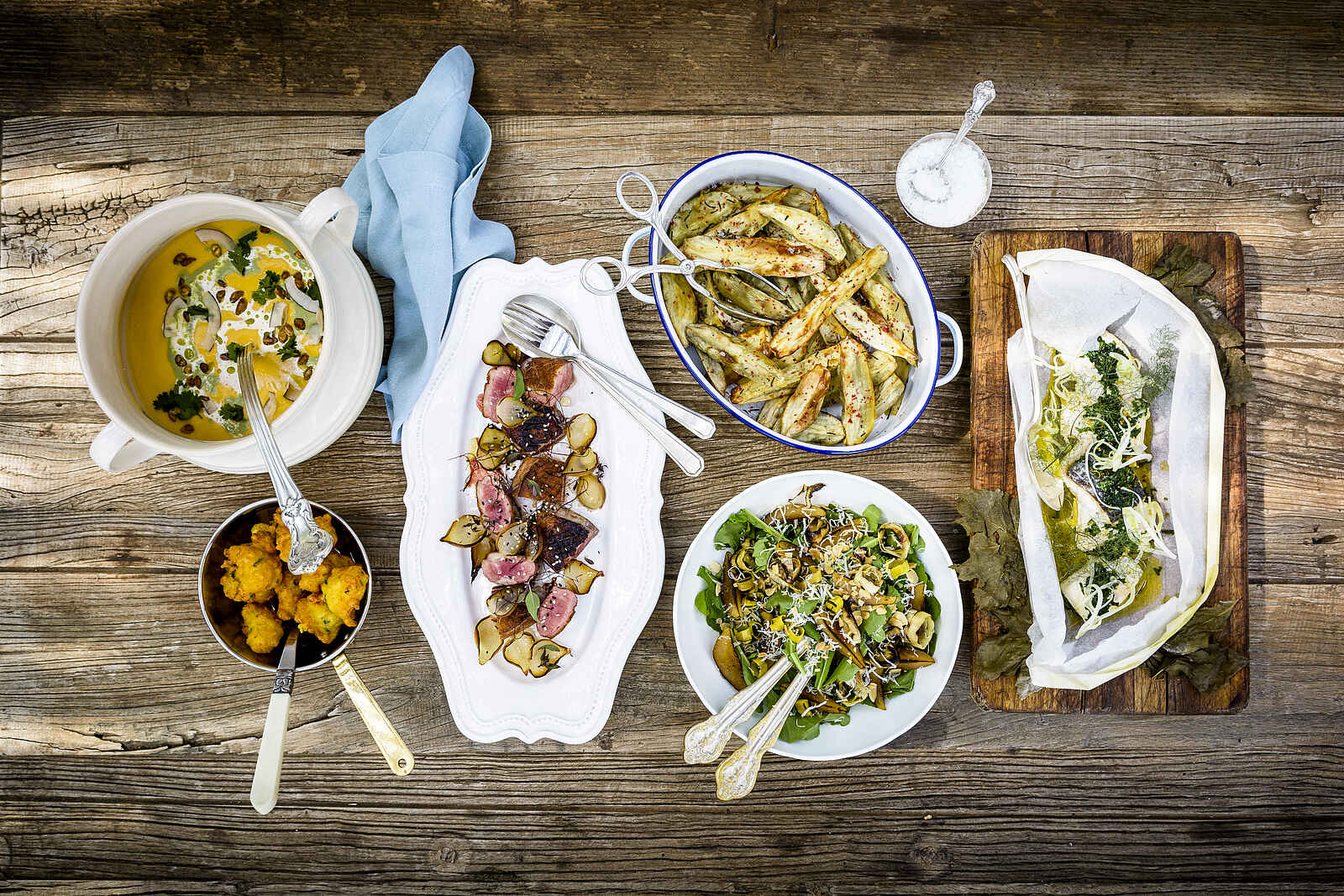 Singita Castleton: Auswahl an Köstlichkeiten aus der Küche Singita Castleton: Auswahl an Köstlichkeiten aus der Küche