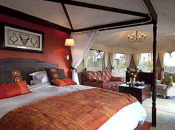 The Elephant Camp: Doppelbett und private Lounge