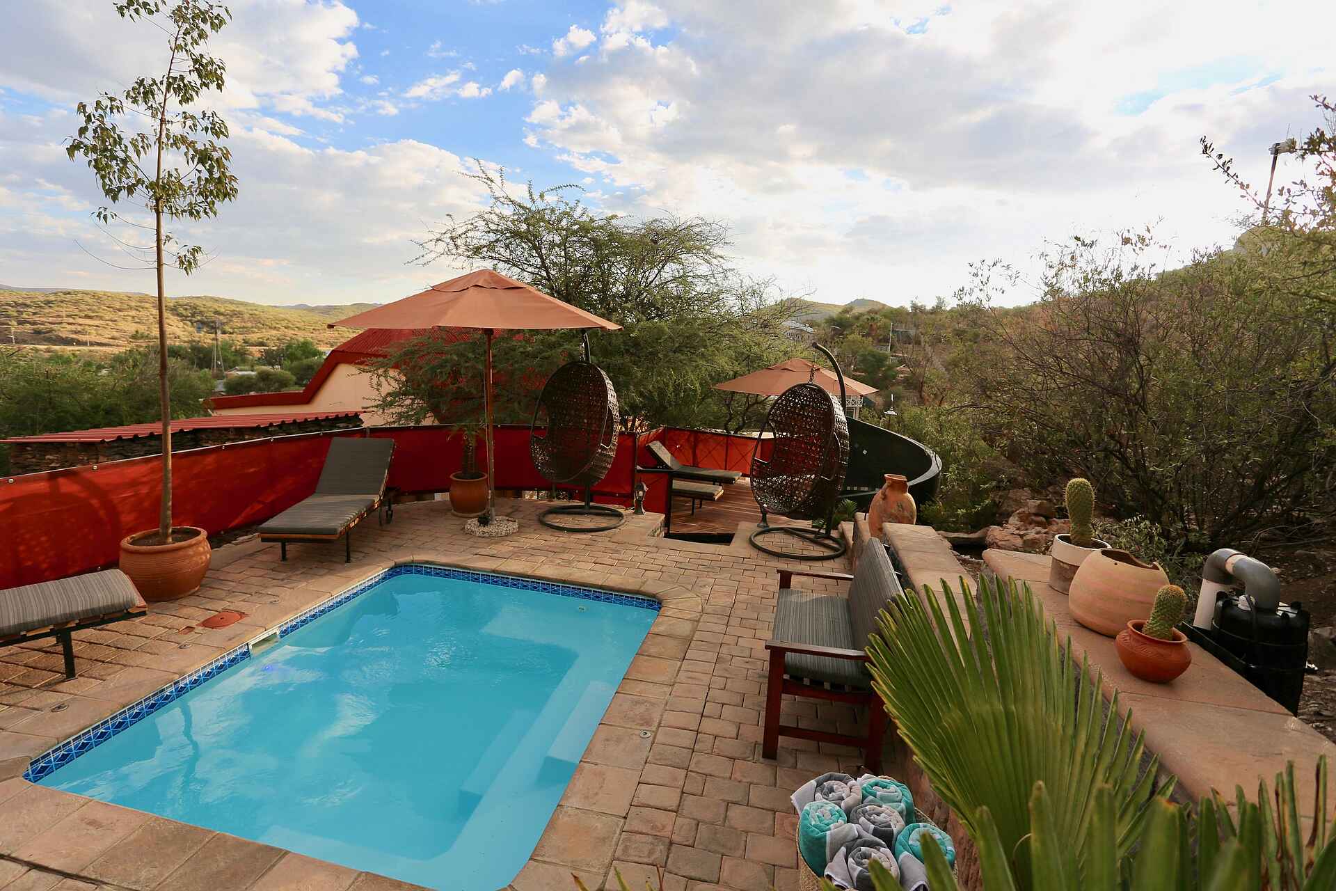 Ti Melen Boutique Guesthouse: Der Poolbereich